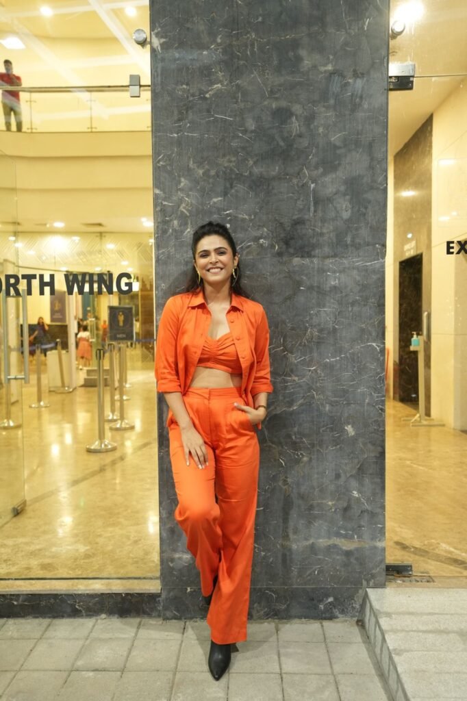 Baby Actress Madhurima Tuli Sets Major Fashion Goals in her orange Monochromatic suit