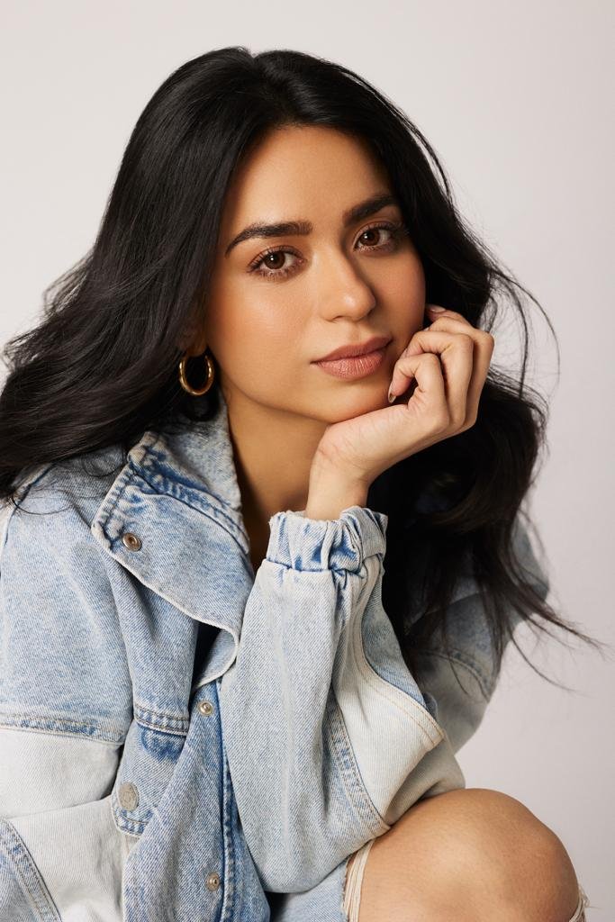 Actress Soundarya Sharma Nails the Denim on Denim Look in her Ripped Jeans